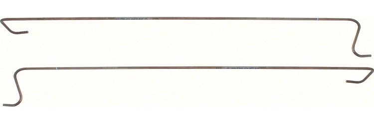 1970-72 A-Body Trunk Lid Torque Rods; 2 Door Hardtop; 4 Door Sedan