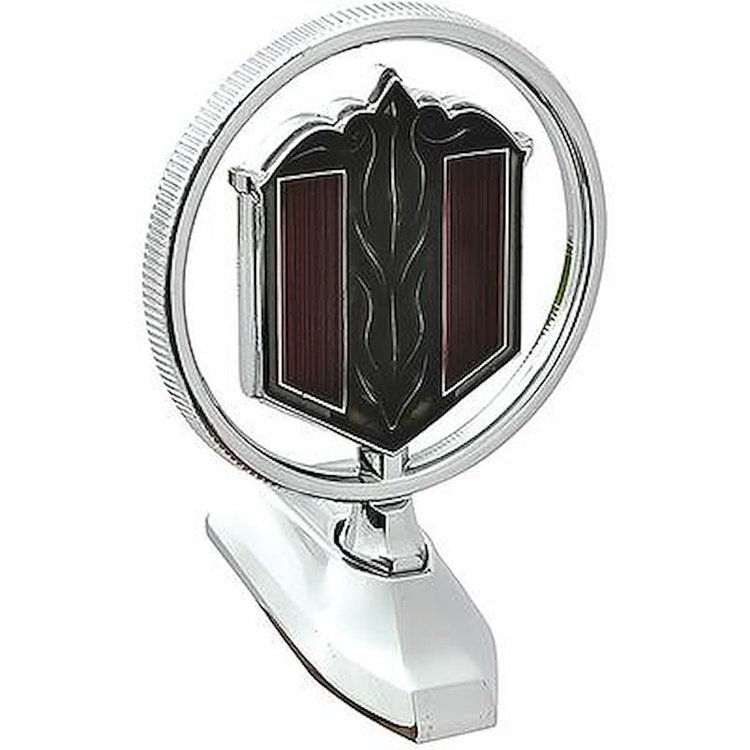 345303 1974-77 Chevrolet Malibu, Header Panel Hood Ornament