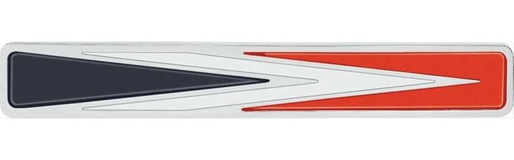 3464348 Front Bumper Vertical Nose Emblem for 1971-1972 Dodge Charger