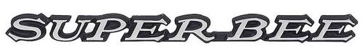 3504804 Front Fender Emblem 1971 Dodge Coronet; "Super Bee"; Mopar Licensed