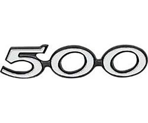 500 Rear Finish Panel Emblem 1970 Charger/Coronet 500