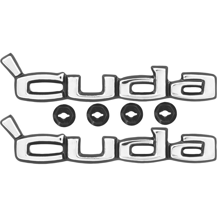 3510863 Door Panel Emblems 1970-74 Plymouth Cuda