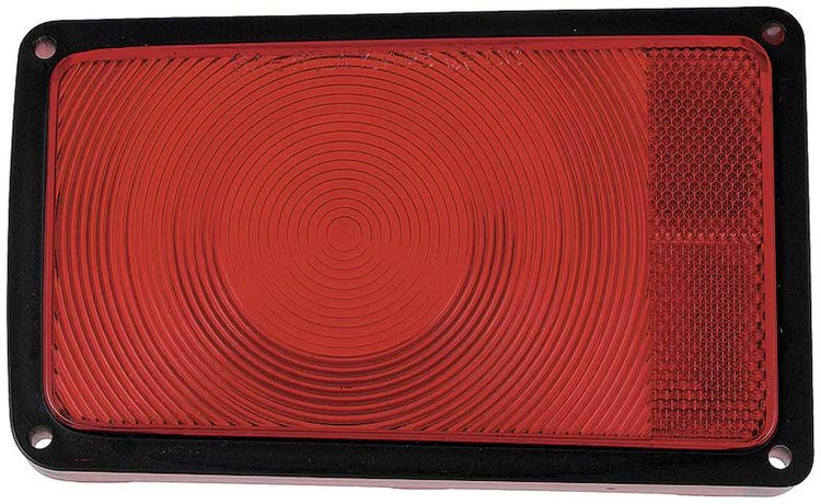 3514319 Outer Tail Lamp Lens 1971 Dodge Charger; LH Drivers Side