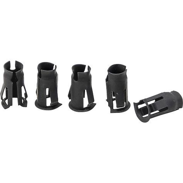 355785S Emblem Barrel Clips; 1948-UP Ford Car, Pickup Truck; For 3/16 inch Stud; Fits 7/32 inch Hole Diameter; 5-Pack