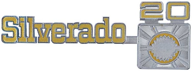 357267 Front Fender Emblem 1975-80 Chevrolet; Silverado 20; Each