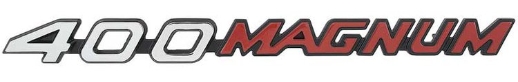 3574059 Magnum Hood Emblem 1972-74 Dodge Charger; 400; Mopar Licensed