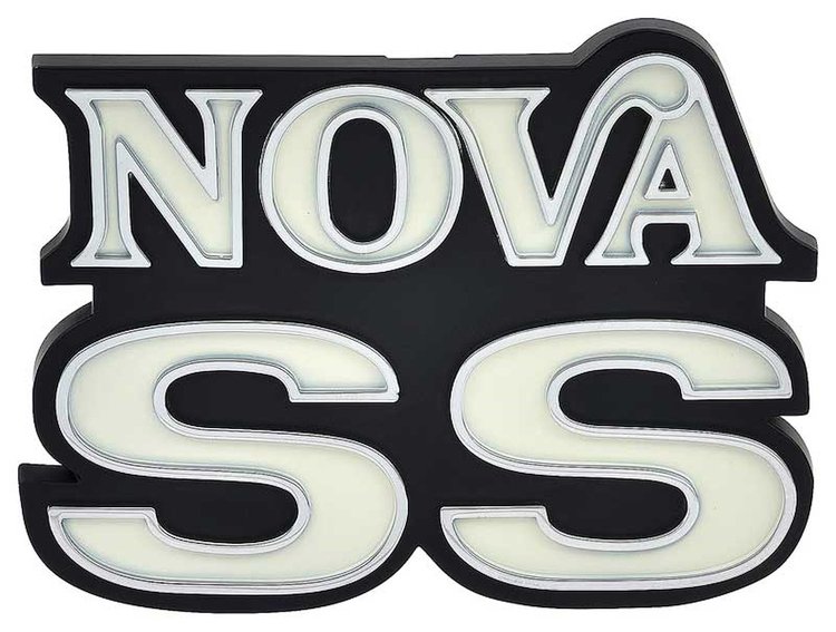 358746 Grill Emblem 1975-76 Chevrolet Nova; SS ; GM Licensed