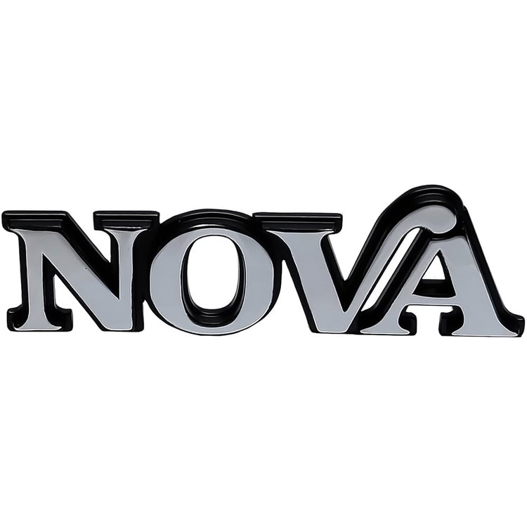 358756 "NOVA" Front Fender Emblem 1975-79 Chevy Nova