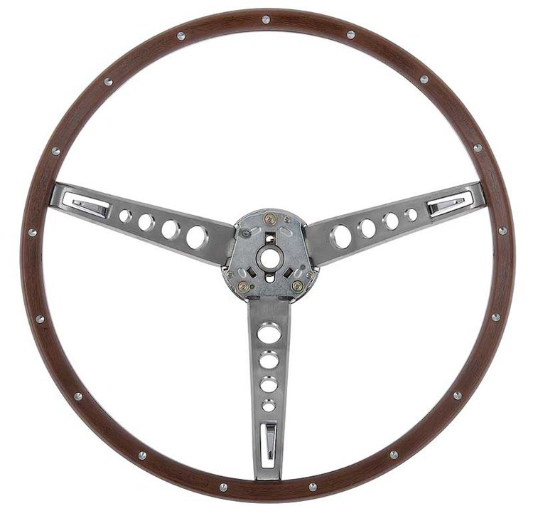 3600V2 Deluxe Woodgrain Steering Wheel 1965-66 Ford Mustang