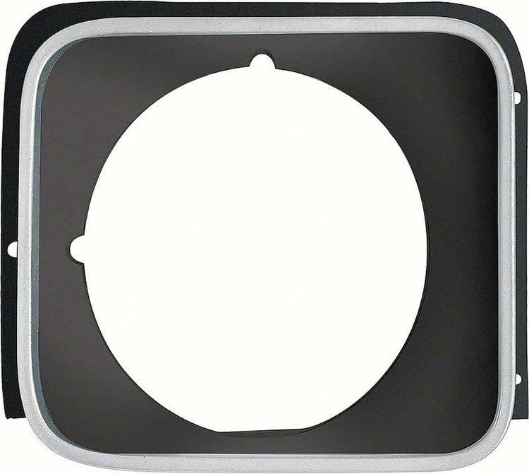 360608 Headlamp Bezel-1975-78 Nova; SS, Rally; Black; RH Passenger Side