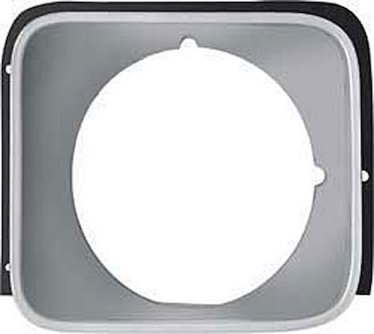 Standard Headlight Bezel for 1975-1978 Chevy Nova [Left/Driver Side, Silver]