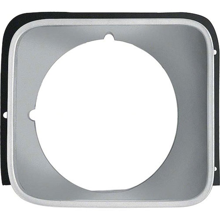 Standard Headlight Bezel for 1975-1978 Chevy Nova [Right/Passenger Side, Silver]