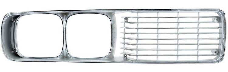 Passenger Side Front Grille Assembly 1973-1974 Dodge Charger SE - Chrome Finish