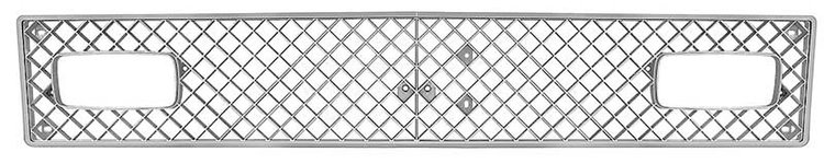 372933 Front Grille 1976-78 Chevrolet Nova; Super Sport, Rally; Diamond Style; Chrome