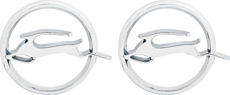 3822641 Quarter Panel Emblems-1962 Impala; Pair