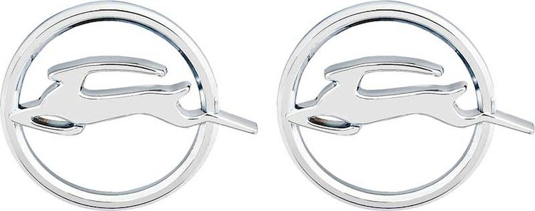 3832299 Quarter Panel Emblems 1963 Impala; Pair