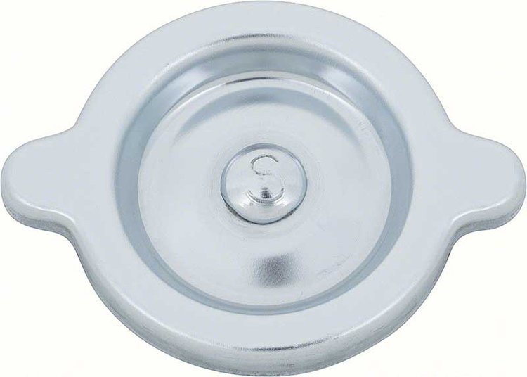 3851735 Oil Filler Cap-1964-81 Chevrolet; with "S" Marking; V8; Zinc Coated; Factory Correct