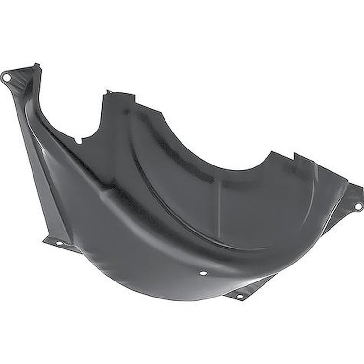 3868810 1965-72 Chevrolet, Flywheel Converter Cover, Steel, For TH400 Transmission, For Starter On RH, Passenger Side