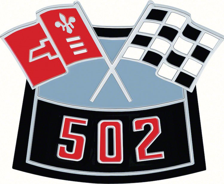 OER® 502 Die-Cast Crossed Flags Air Cleaner Emblem