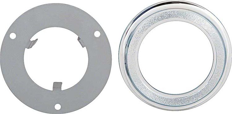 3879552 Interior Door Panel Emblem Bezel 1974-81 Camaro; Each