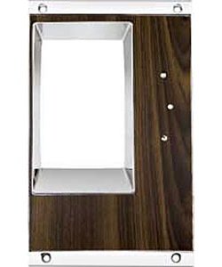 Console Shift Plate with Walnut Woodgrain for 1968 Chevy Camaro w/ 4-Spd Man. Trans.