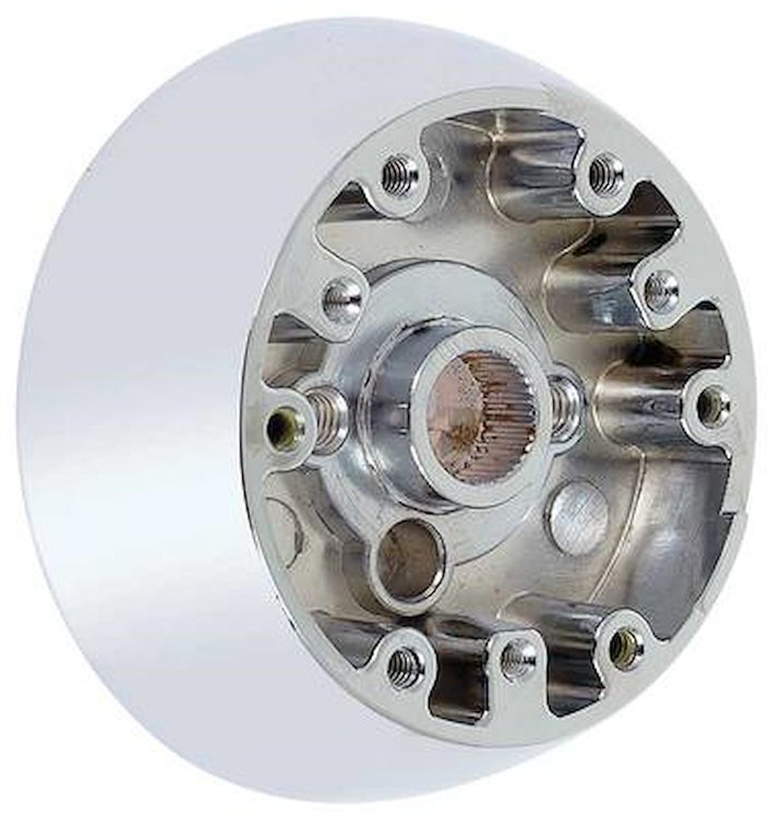 Steering Wheel Hub Adapter Fits Select 1969-1976 GM Models [Chrome]