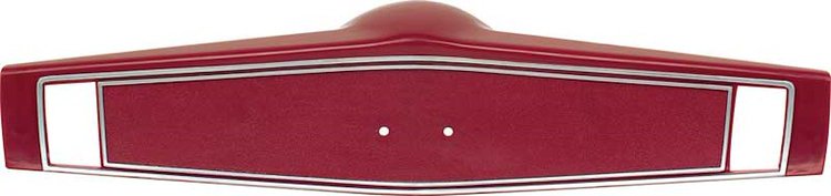 3961775 Steering Wheel Shroud 1969-70 Chevrolet; Red With Silver Trim