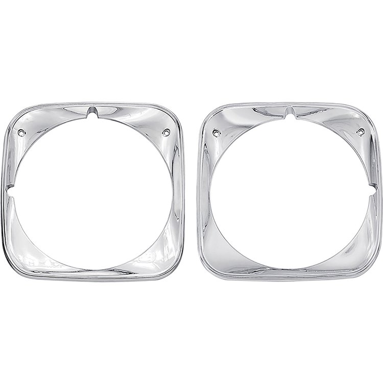 3982449P Headlamp Bezel Set for 1971 Chevy Chevelle, Malibu, El Camino