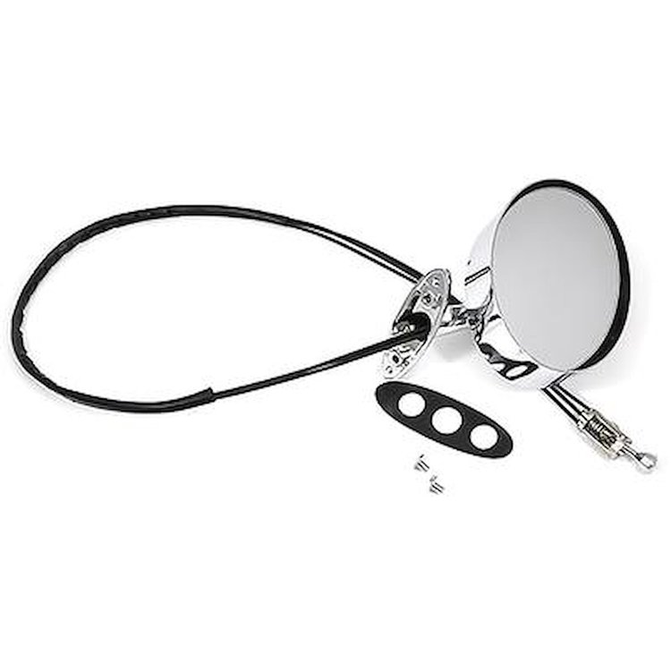 404550 1970-72 Oldsmobile Cutlass, 442, Mirror, Outside Remote, Chrome, LH