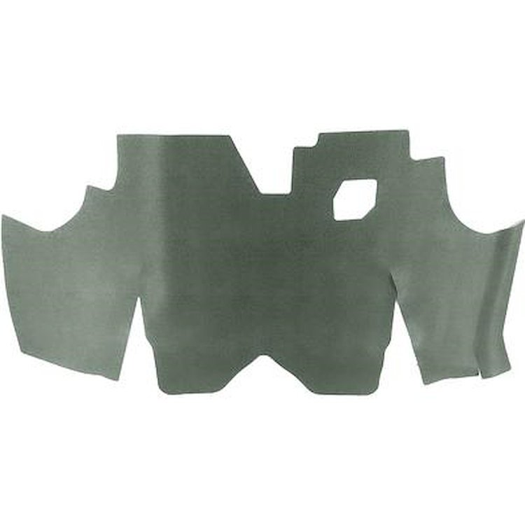 40709301 1973-77 Camaro, Firebird, Molded Foam Trunk Mat, Black/Aqua Herringbone