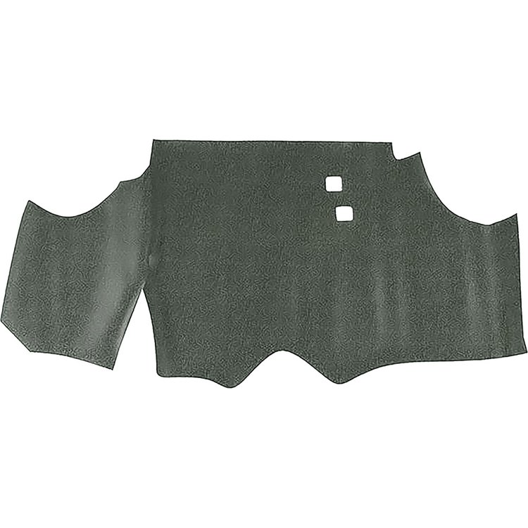 40709302 1978-81 Camaro, Firebird, Molded Foam Trunk Mat, Black/Aqua Herringbone