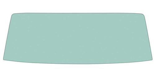 42006B Rear Window Glass 1964-68 Mustang Coupe; Green Tint