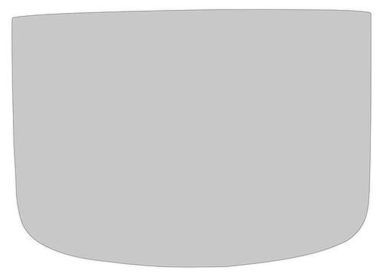 42006D Rear Window Glass 1964-66 Mustang Fastback; Clear