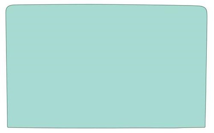 42006P Rear Window Glass 1969-70 Mustang Fastback; Light Green Tint