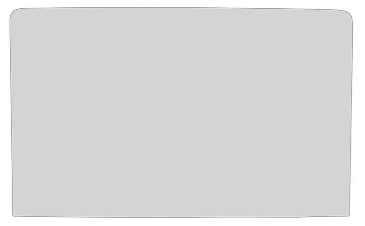 42006T Rear Window Glass 1971-73 Mustang Fastback; Clear; Without Defroster