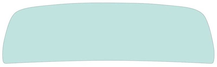 42006ZT Rear View Mirror Bracket-1971-73 Ford Mustang/Mercury Cougar; Coupe; Back Glass; w/o Heat Defroster; Light Green Tint