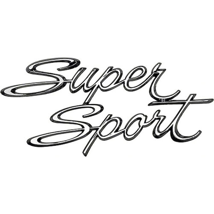 4227012 "Super Sport" Quarter Panel Emblem 1966-1967 Chevy II/Nova SS