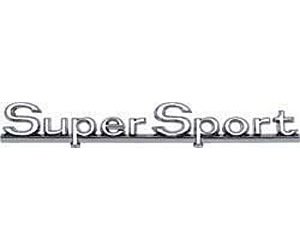 "Super Sport" Quarter Panel Emblems 1966 Chevelle SS