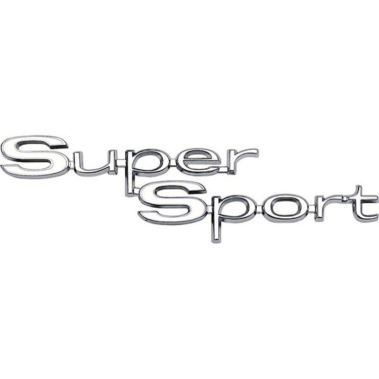 "Super Sport" Quarter Panel Emblems 1967 Chevelle SS
