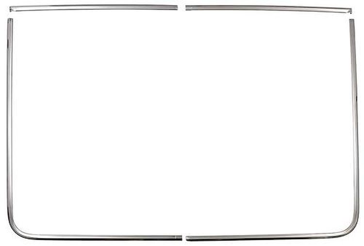 42430F 1969-70 Ford Mustang; Rear Window Molding Set; Fastback; 4 Piece Set