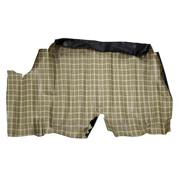 45456D 1969-70 Mercury Cougar Coupe Heavy Weight Molded Trunk Mat - Plaid