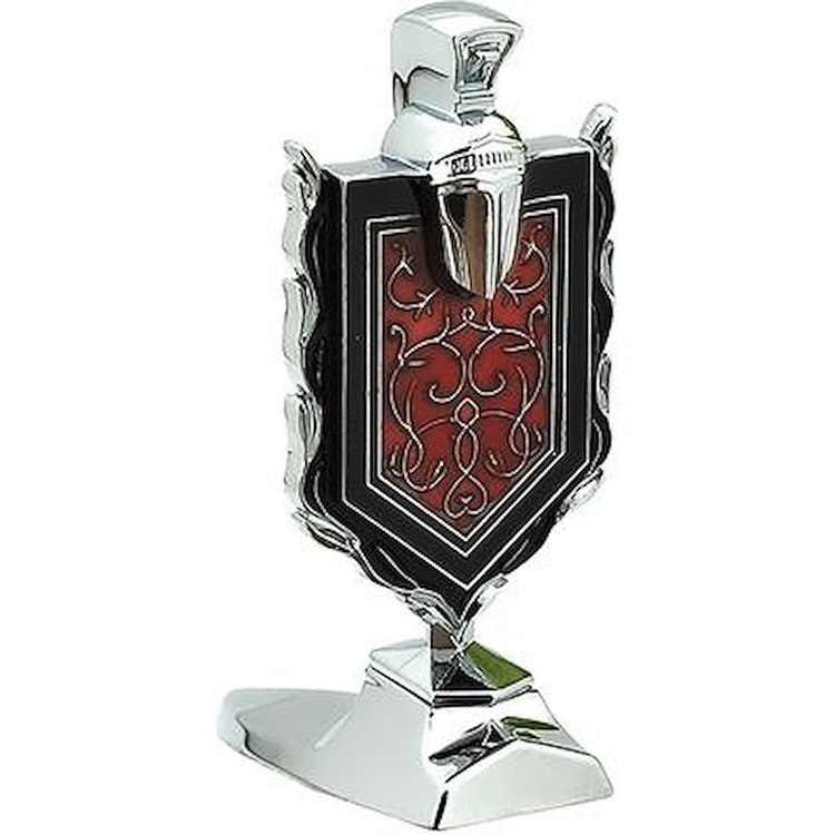 459288 1978-80 Chevrolet Monte Carlo, Hood Ornament, Corinthian Helmet w/ Knight's Crest Logo