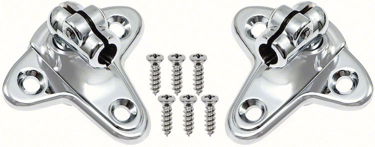 Sun Visor Support Brackets 1955-1958 Chevrolet/Oldsmobile Full Size Models