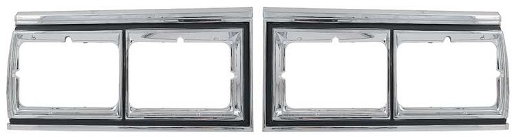 4757401 Headlamp Bezel 1979 Chevrolet Caprice; Pair
