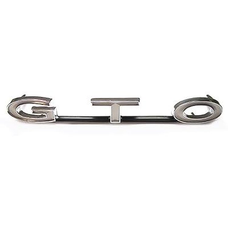 482859 1971 Pontiac GTO, Grill Nameplate Emblem