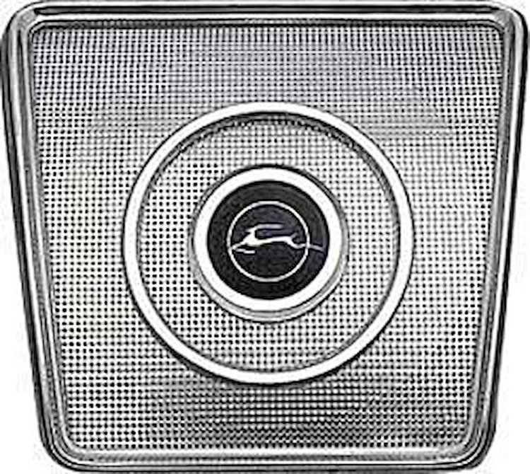 4839267 Rear Seat Speaker Grill 1962-64 Impala; 2-Door Hardtop; Convertible