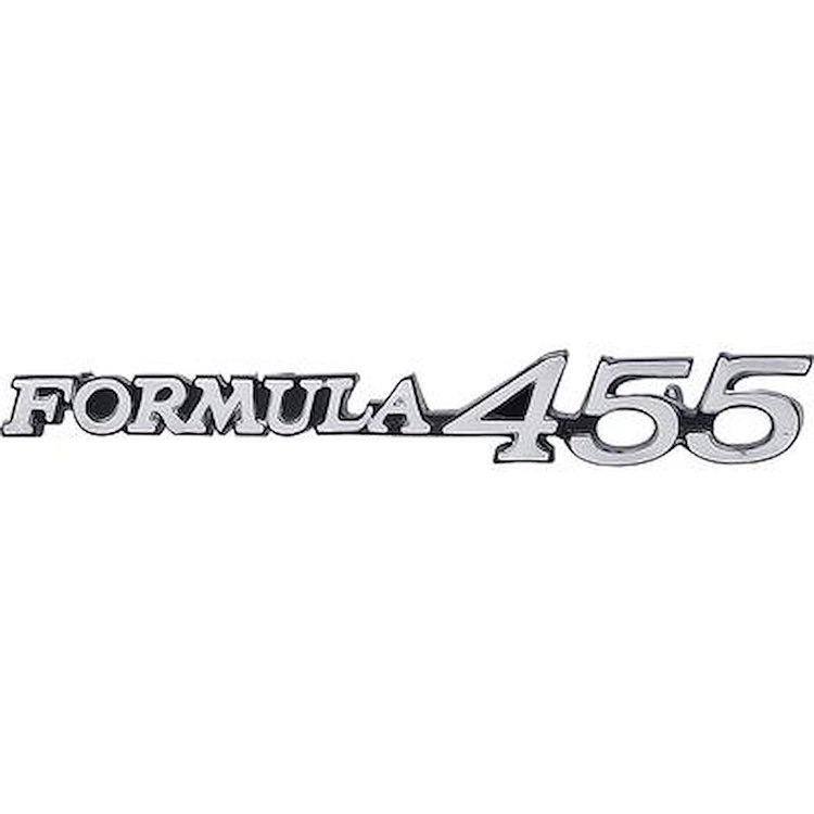 483950 1970-71 Pontiac Firebird "Formula 455" Front Fender Emblem, Each