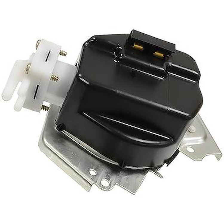 4919630 1971-73 Corvette, Windshield Washer Pump, Headlamp Washer Pump, White Washer Head, 3-Port 90-Degree Fittings