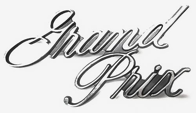 498675 1973-79 Pontiac Grand Prix, Header Panel Nameplate Emblem