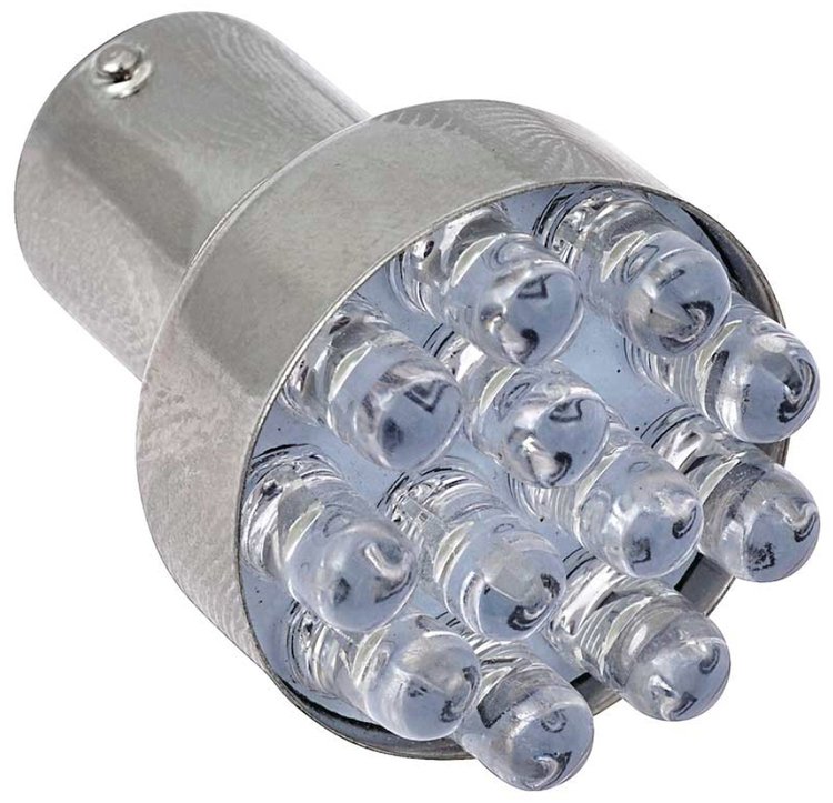 White LED Replacement Bulb Dual Contact 1157  (BAY15D Base)